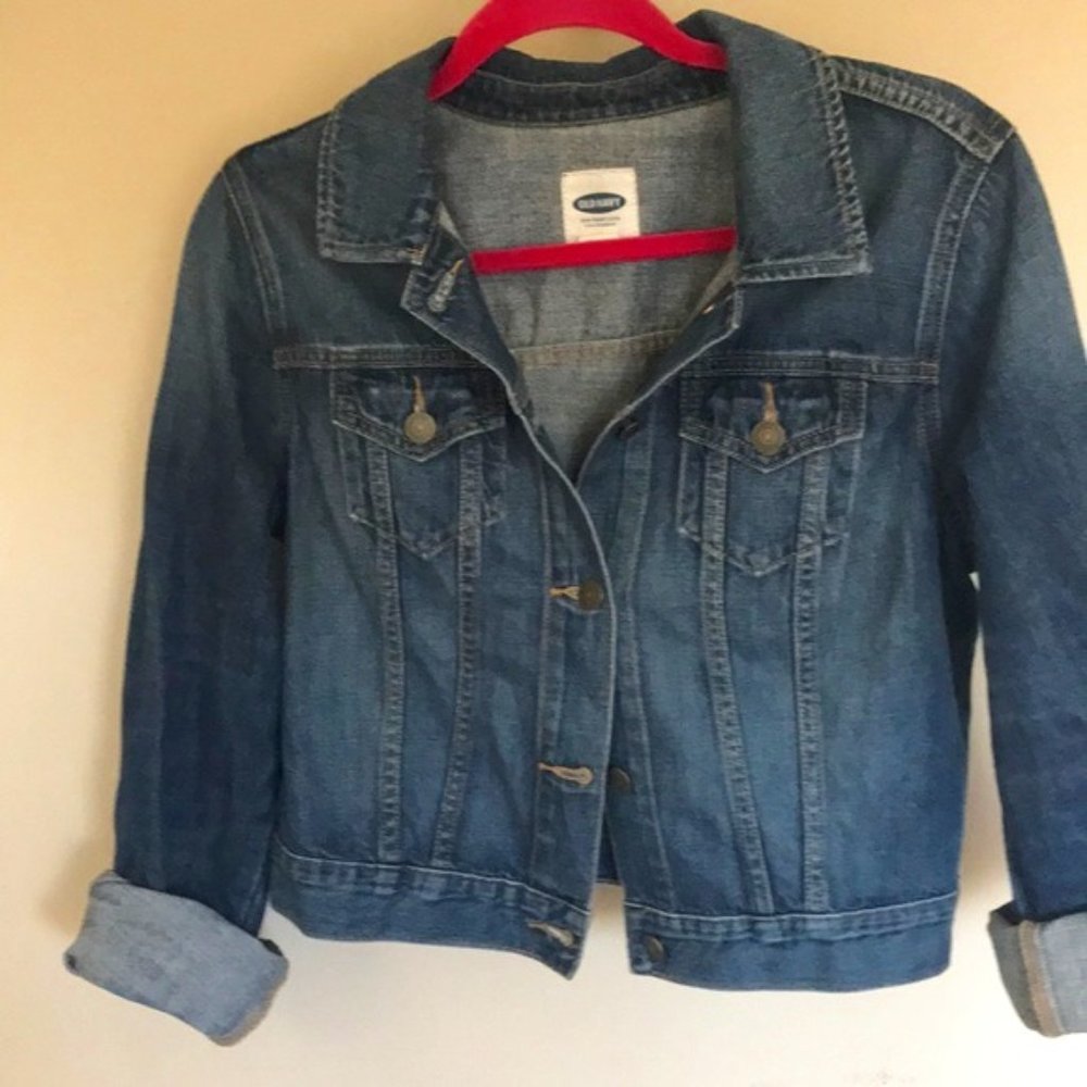 Old Navy Cropped Jean Jacket (M)